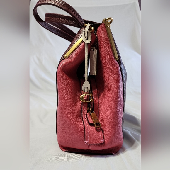 COACH Dalton Colorblock Pink, Raspberry EUC - Picture 3 of 11